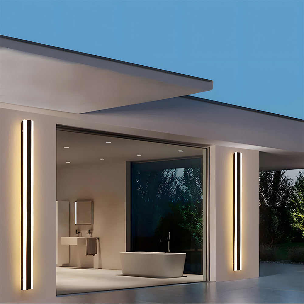 Minimalist Outdoor Wall Lights Black | IP65 Waterproof Garden Lighting | Durable Acrylic & Hardware | Brick by Brick London 1