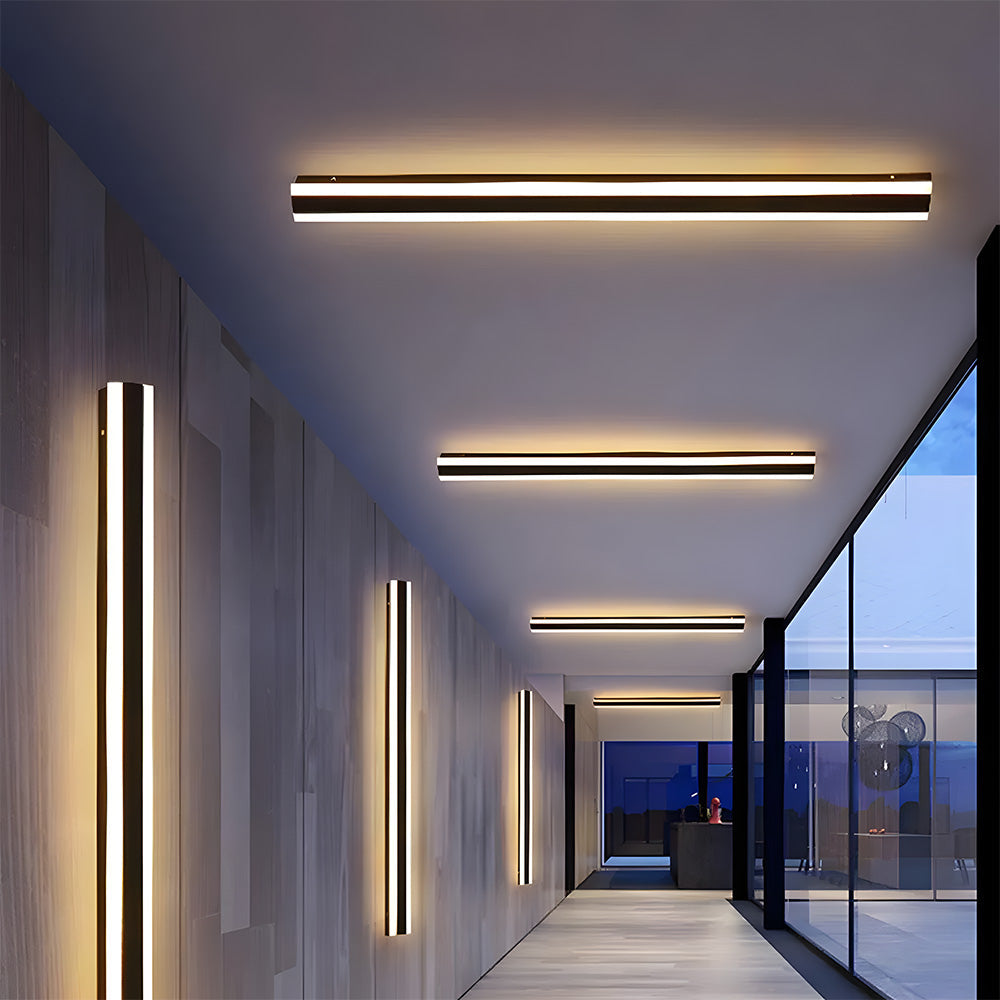 Minimalist Outdoor Wall Lights Black | IP65 Waterproof Garden Lighting | Durable Acrylic & Hardware | Brick by Brick London 10