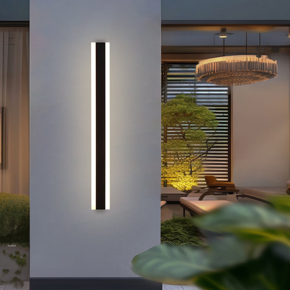 Minimalist Outdoor Wall Lights Black | IP65 Waterproof Garden Lighting | Durable Acrylic & Hardware | Brick by Brick London 11