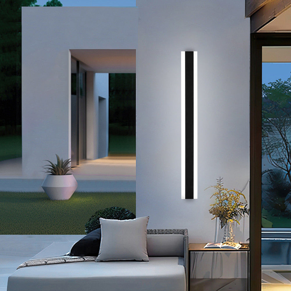 Minimalist Outdoor Wall Lights Black | IP65 Waterproof Garden Lighting | Durable Acrylic & Hardware | Brick by Brick London 12