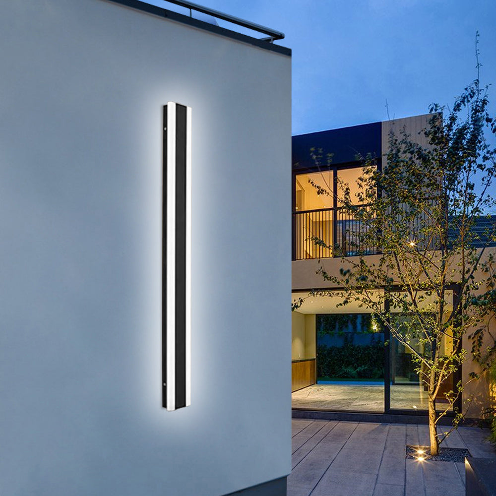 Minimalist Outdoor Wall Lights Black | IP65 Waterproof Garden Lighting | Durable Acrylic & Hardware | Brick by Brick London 13