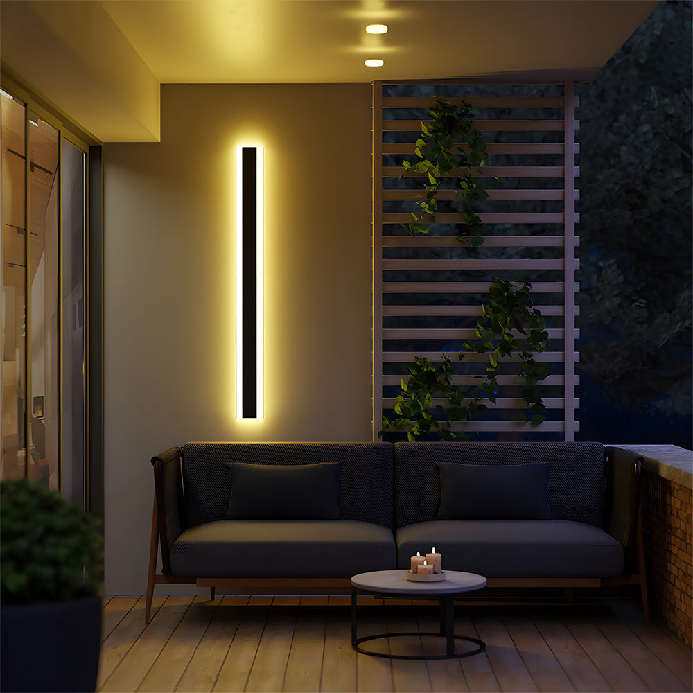 Minimalist Outdoor Wall Lights Black | IP65 Waterproof Garden Lighting | Durable Acrylic & Hardware | Brick by Brick London 2