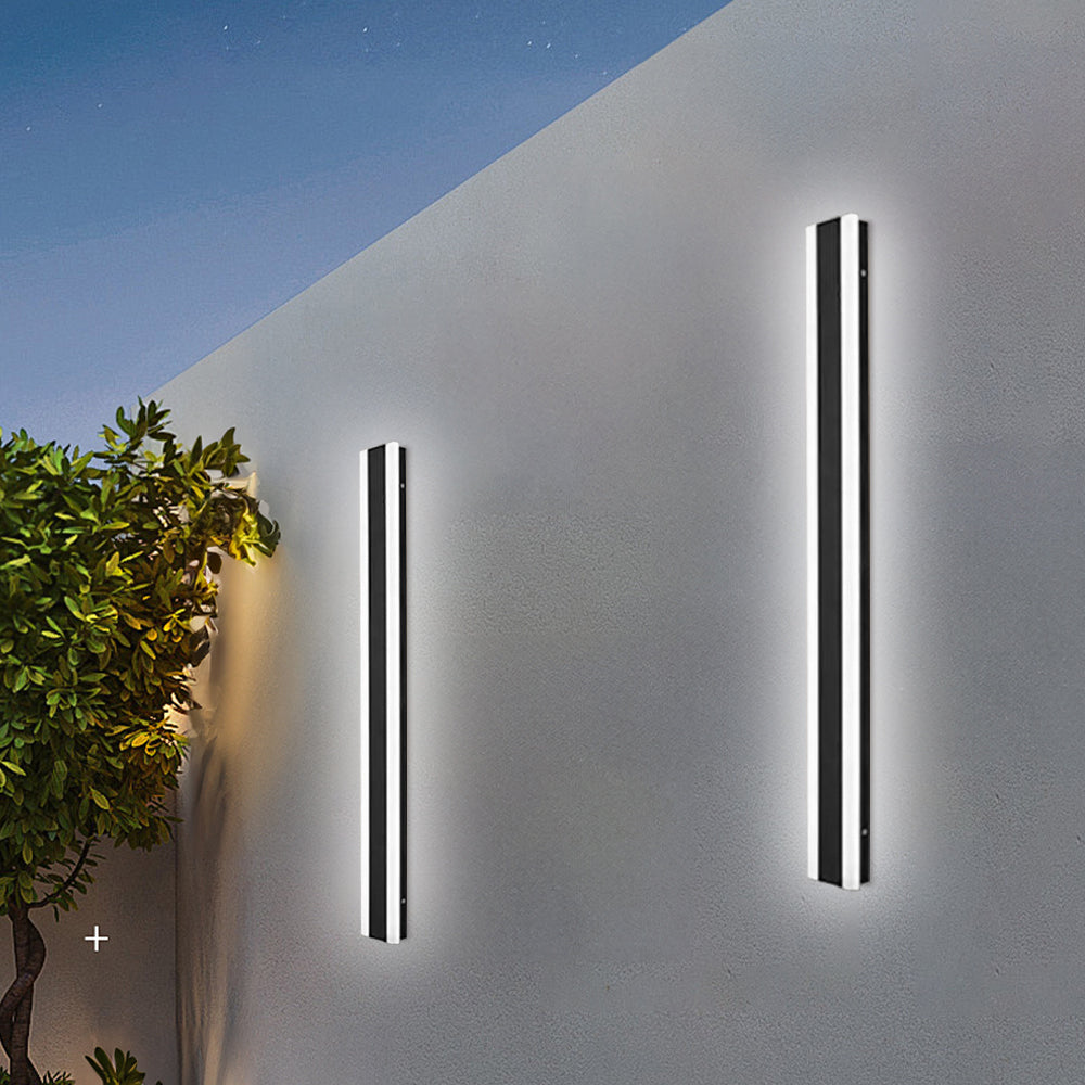Minimalist Outdoor Wall Lights Black | IP65 Waterproof Garden Lighting | Durable Acrylic & Hardware | Brick by Brick London 4