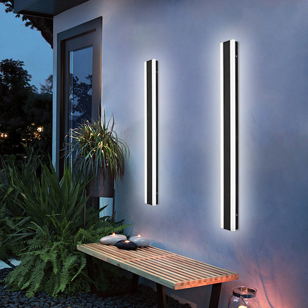 Minimalist Outdoor Wall Lights Black | IP65 Waterproof Garden Lighting | Durable Acrylic & Hardware | Brick by Brick London 6