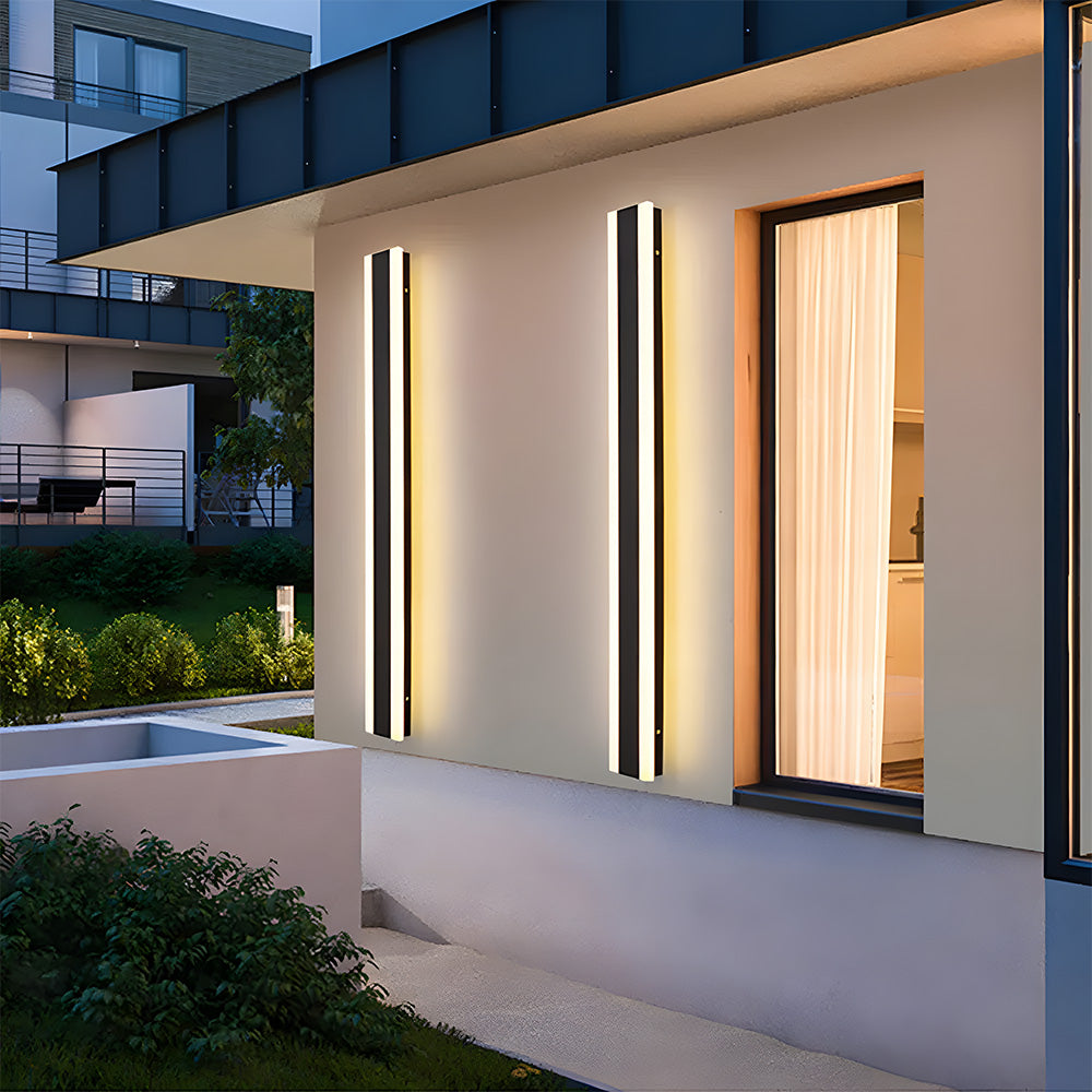 Minimalist Outdoor Wall Lights Black | IP65 Waterproof Garden Lighting | Durable Acrylic & Hardware | Brick by Brick London 7