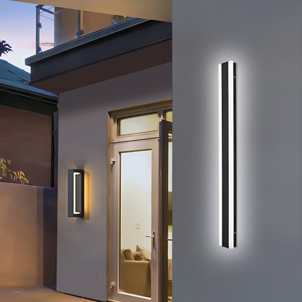 Minimalist Outdoor Wall Lights Black | IP65 Waterproof Garden Lighting | Durable Acrylic & Hardware | Brick by Brick London 8