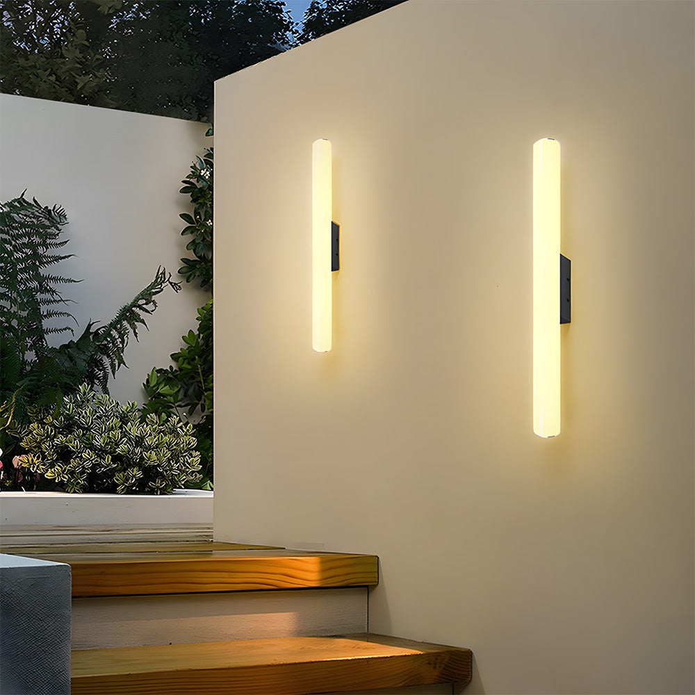 Minimalist White Outdoor Wall Light | Modern Outdoor Wall Lantern | Energy Efficient Aluminum & Acrylic | Brick by Brick London 1