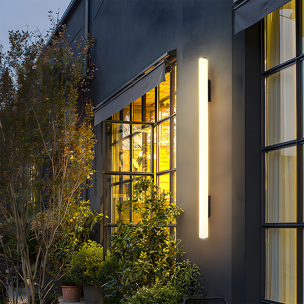 Minimalist White Outdoor Wall Light | Modern Outdoor Wall Lantern | Energy Efficient Aluminum & Acrylic | Brick by Brick London 11