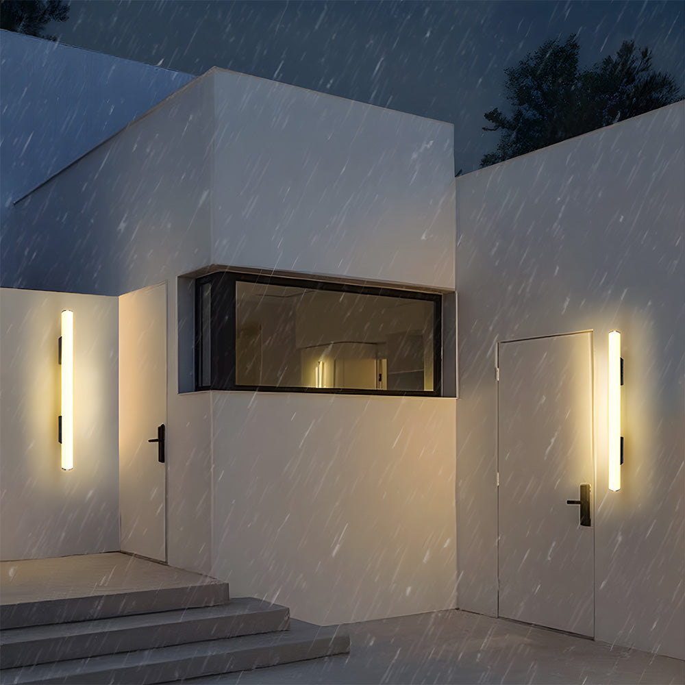 Minimalist White Outdoor Wall Light | Modern Outdoor Wall Lantern | Energy Efficient Aluminum & Acrylic | Brick by Brick London 2