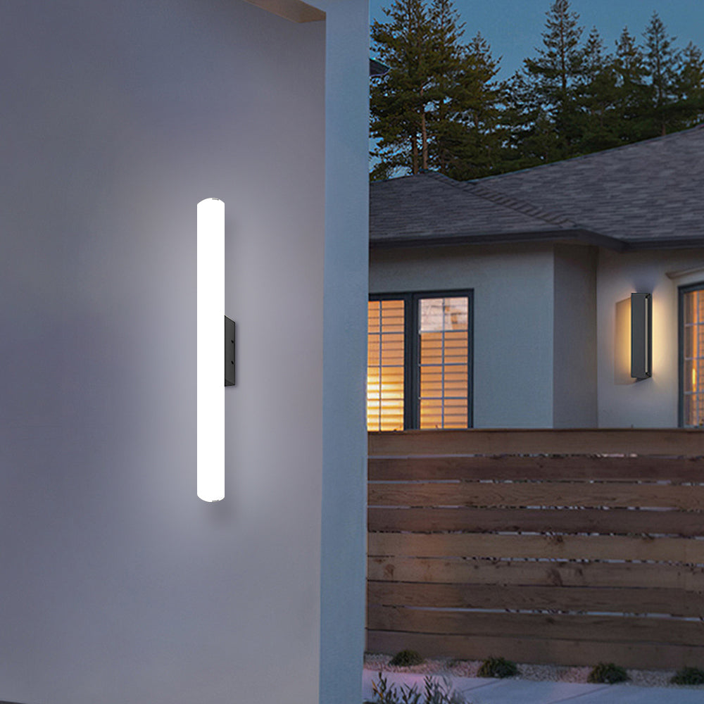 Minimalist White Outdoor Wall Light | Modern Outdoor Wall Lantern | Energy Efficient Aluminum & Acrylic | Brick by Brick London 3