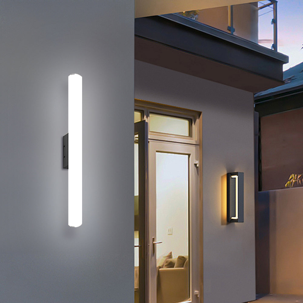 Minimalist White Outdoor Wall Light | Modern Outdoor Wall Lantern | Energy Efficient Aluminum & Acrylic | Brick by Brick London 5