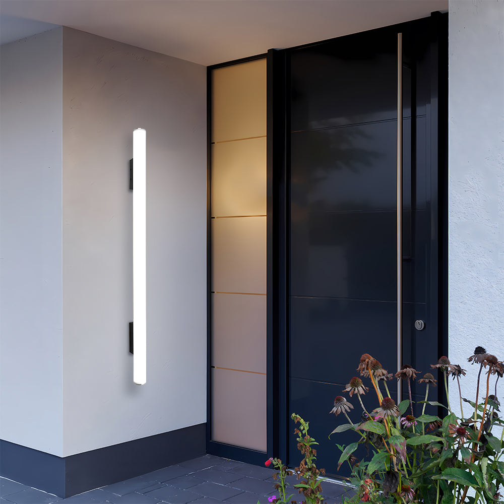 Minimalist White Outdoor Wall Light | Modern Outdoor Wall Lantern | Energy Efficient Aluminum & Acrylic | Brick by Brick London 7
