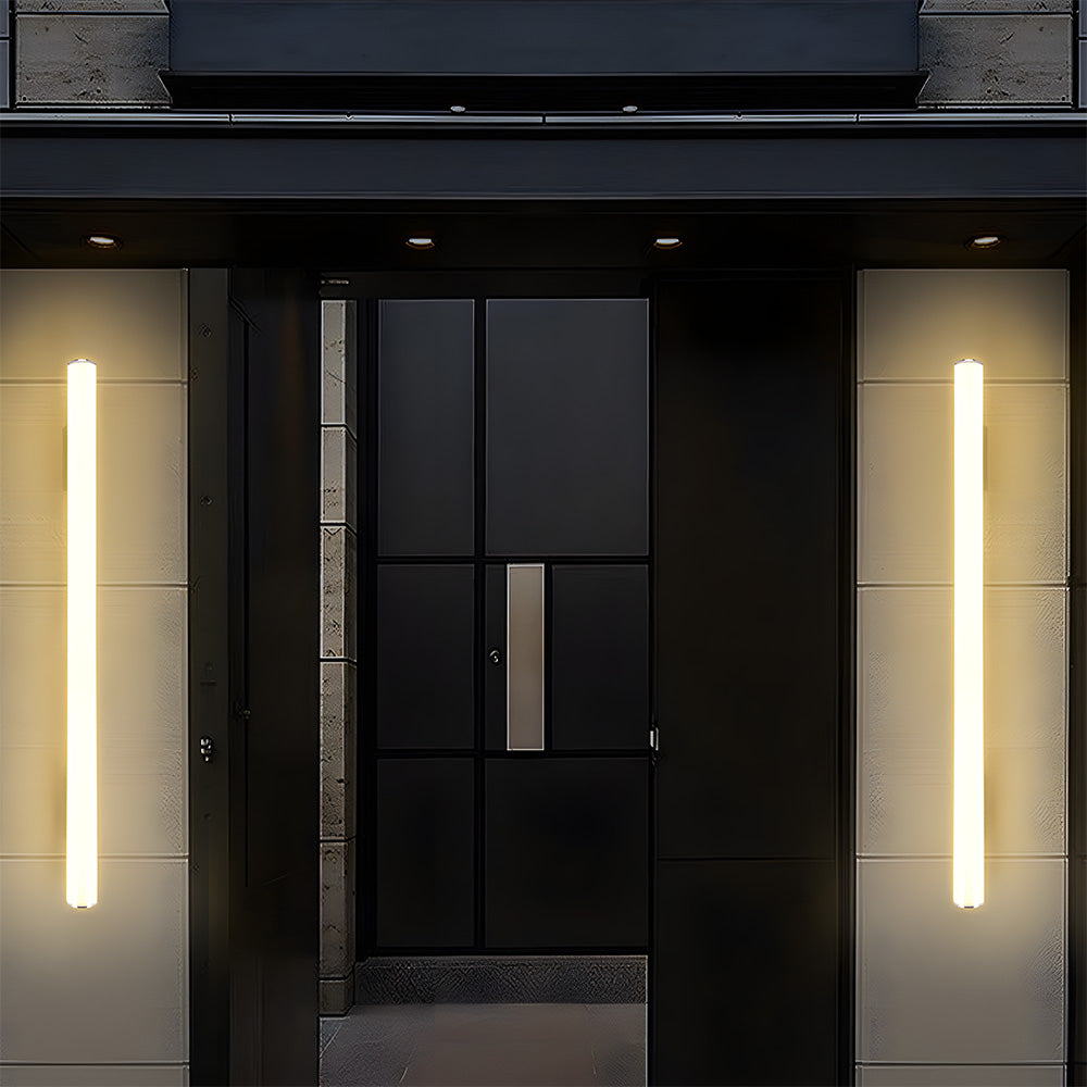 Minimalist White Outdoor Wall Light | Modern Outdoor Wall Lantern | Energy Efficient Aluminum & Acrylic | Brick by Brick London 8