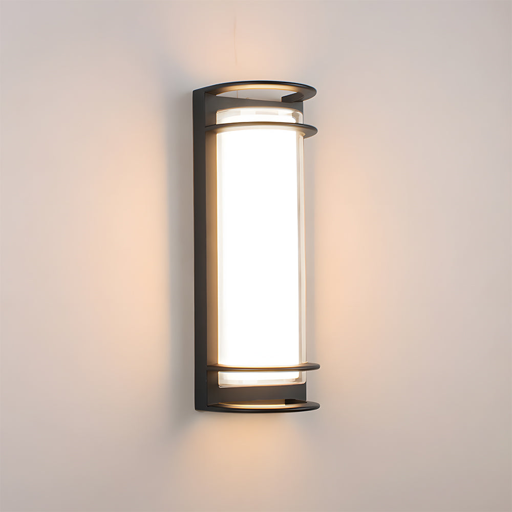 Modern Acrylic Round Outdoor Wall Light | IP68 Waterproof | 30W Brightness for Gardens & Patios | Brick by Brick London 6