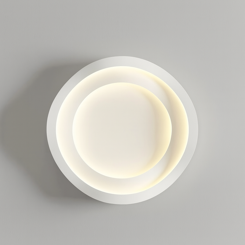 Modern Art Deco Chandelier | White LED Ceiling Light | Adjustable Brightness | Durable Iron Design | Brick by Brick London 6