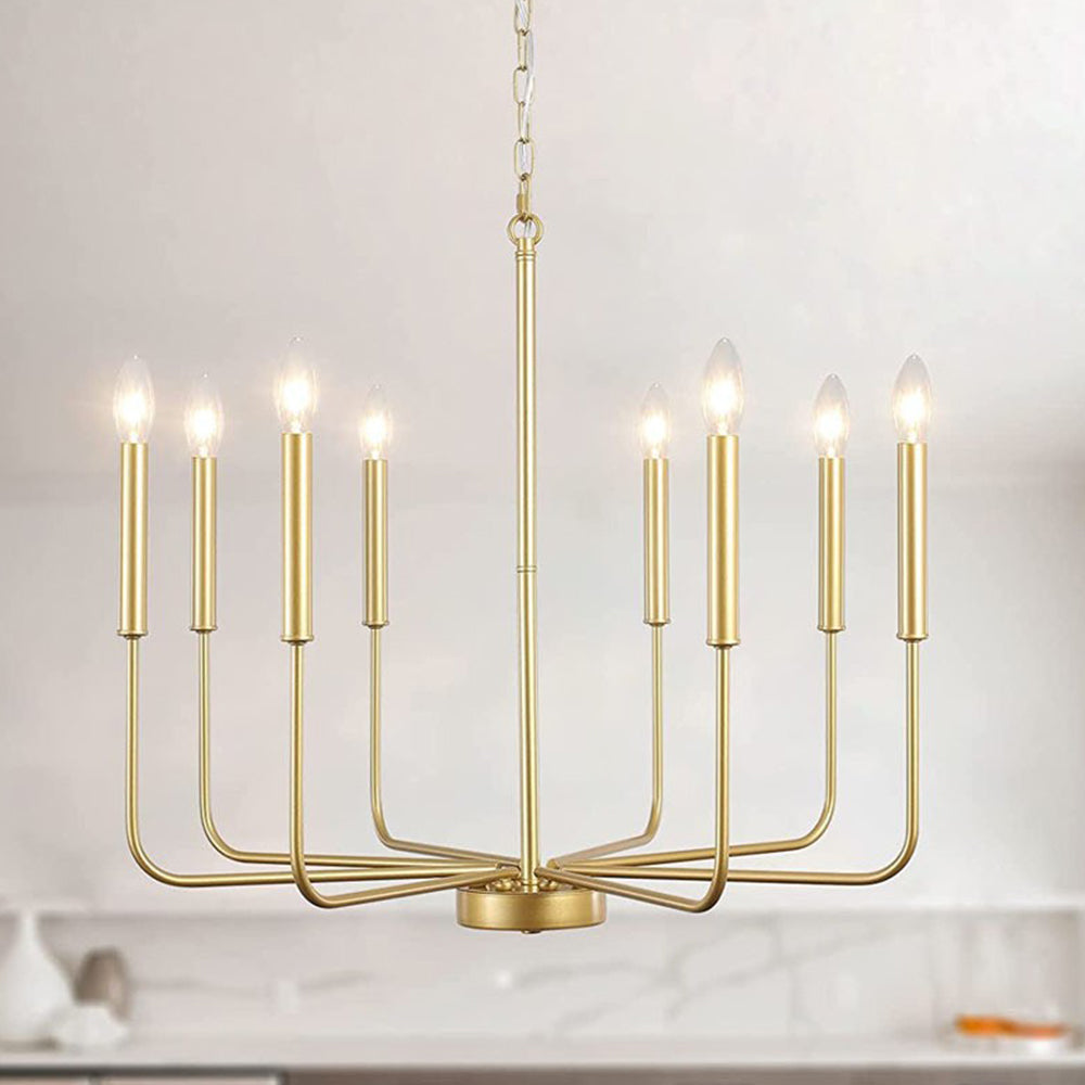 Modern Black Chandelier Light | 6/8-Light Hanging Fixture | Iron | Industrial Design for Living Room & Dining Room | Brick by Brick London 10