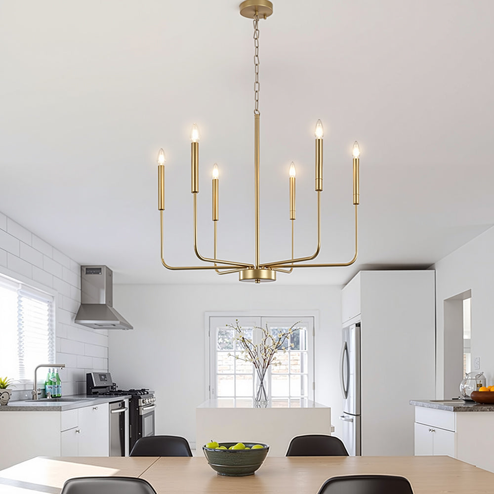 Modern Black Chandelier Light | 6/8-Light Hanging Fixture | Iron | Industrial Design for Living Room & Dining Room | Brick by Brick London 9