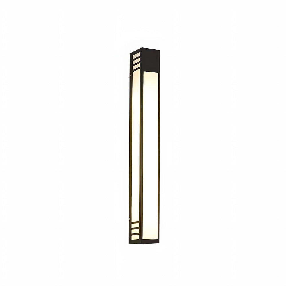 Modern Black Outdoor Wall Light | LED Exterior Wall Lights | IP55 Waterproof | Stainless Steel & Acrylic | Brick by Brick London 8