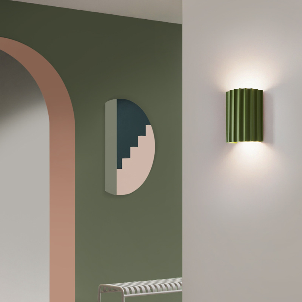 Modern Half-Circle Wall Sconce | Stylish Indoor Wall Lights | Resin | 5.51 x 6.49 | Perfect for Living Room & Bedroom | Brick by Brick London 5