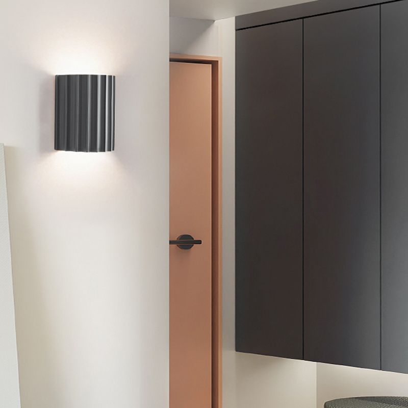 Modern Half-Circle Wall Sconce | Stylish Indoor Wall Lights | Resin | 5.51 x 6.49 | Perfect for Living Room & Bedroom | Brick by Brick London 9