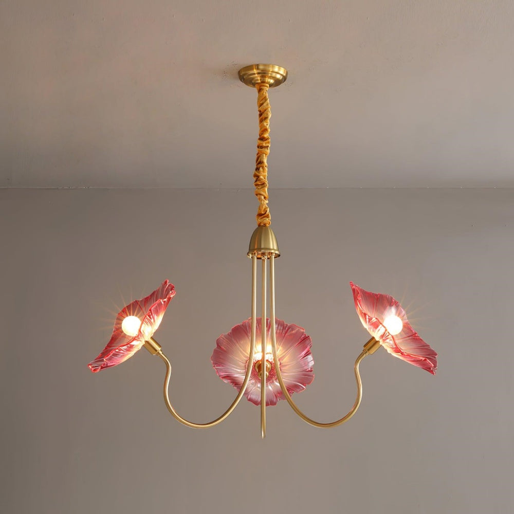 Modern Lotus Leaf Chandelier Light | Elegant Glass Lighting for Living Room | 21.65 | Brick by Brick London 9