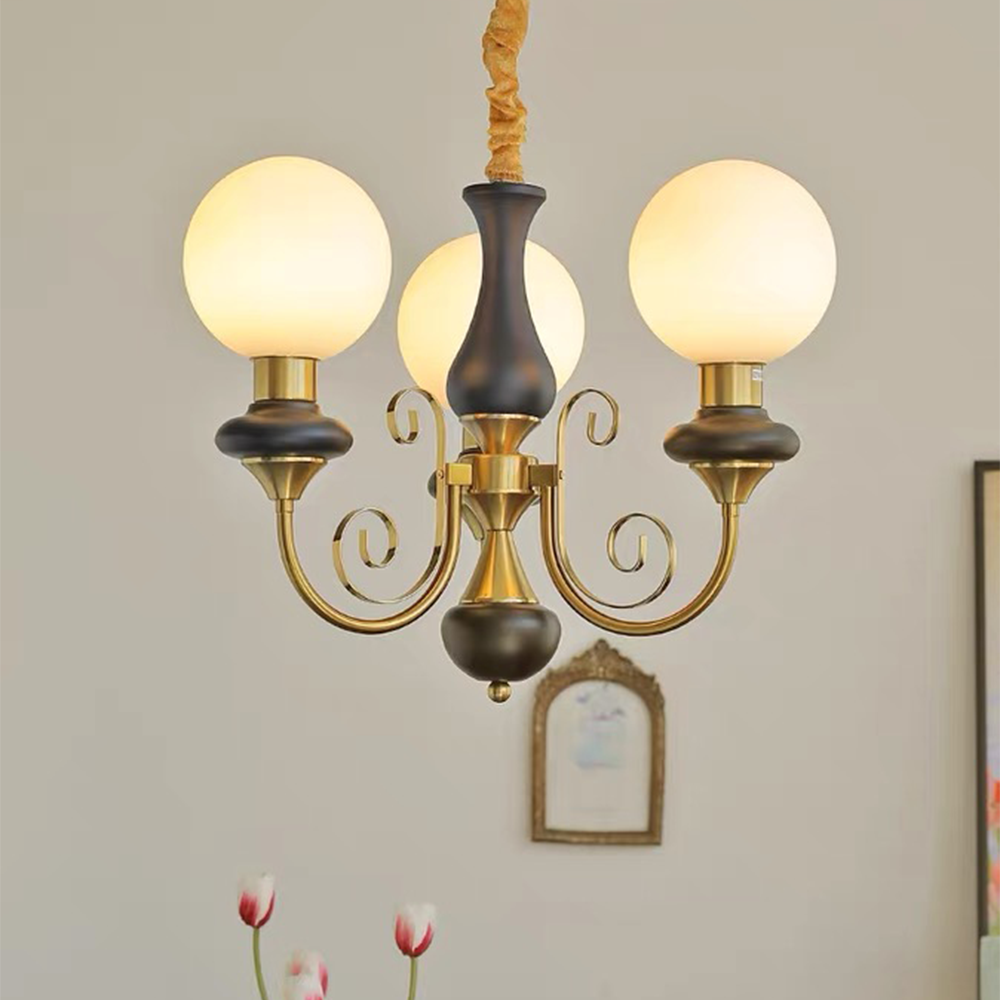 Modern Onyx Chandelier Light | Adjustable Hanging Fixture | Metal & Glass | Elegant Kitchen & Dining Room Lighting | Brick by Brick London 10