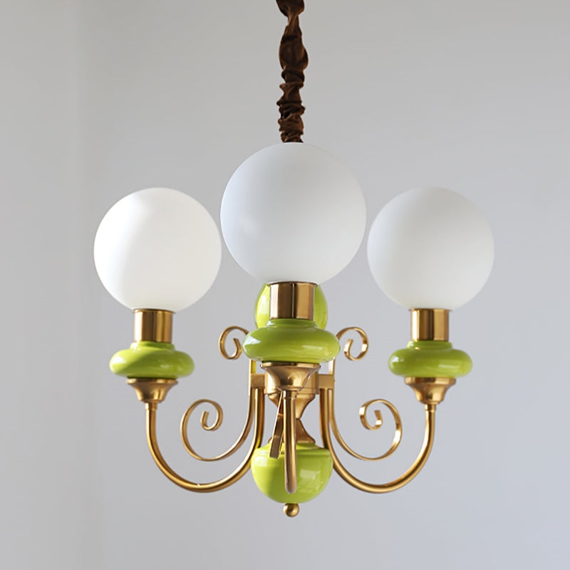 Modern Onyx Chandelier Light | Adjustable Hanging Fixture | Metal & Glass | Elegant Kitchen & Dining Room Lighting | Brick by Brick London 5