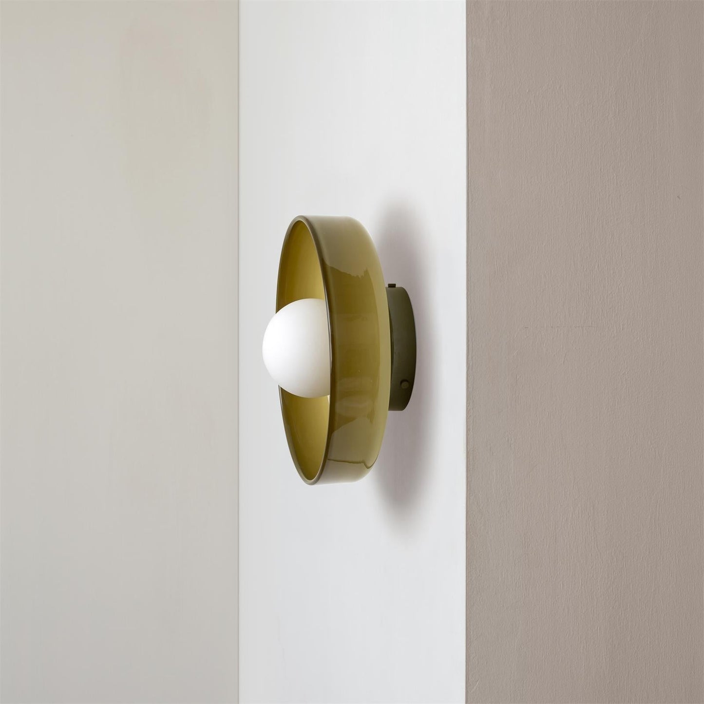 Modern Round Flush Mount Ceiling Light | Kitchen Illumination | Compact Glass Fixture | 9.84 | Brick by Brick London 4