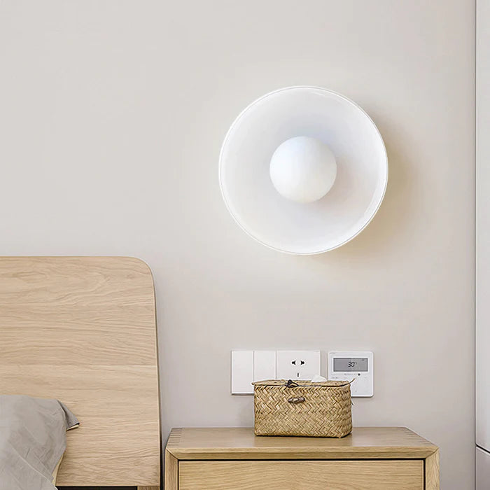 Modern Round Flush Mount Ceiling Light | Kitchen Illumination | Compact Glass Fixture | 9.84 | Brick by Brick London 9