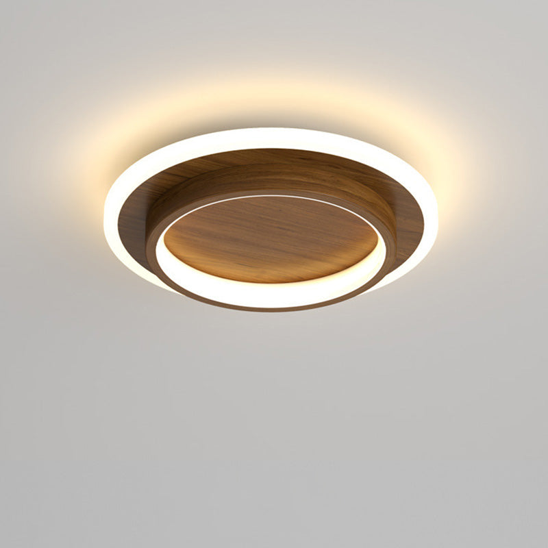 Modern Round Flush Mount Ceiling Light | LED Fixture for Hallway | 21/24CM Metal & Acrylic | Energy Efficient | Brick by Brick London 10