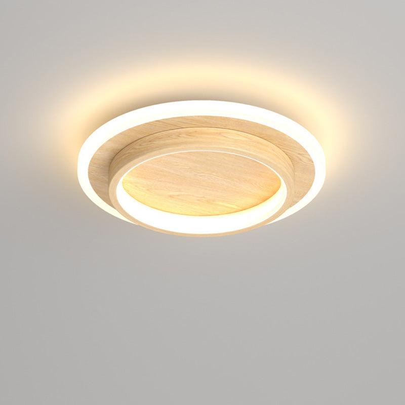 Modern Round Flush Mount Ceiling Light | LED Fixture for Hallway | 21/24CM Metal & Acrylic | Energy Efficient | Brick by Brick London 9