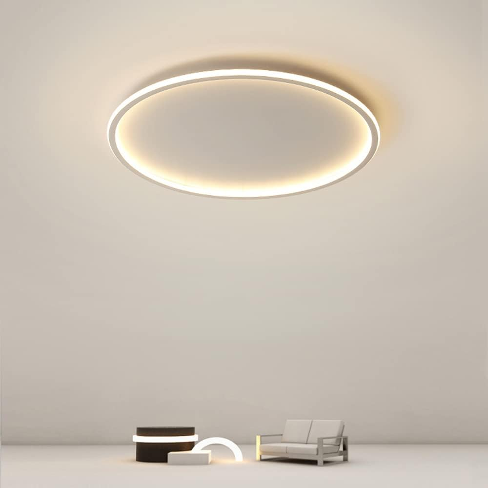 Modern Ultra-thin Round Ceiling Light | LED Lighting Solution | Aluminum & Iron | 30-78cm | Brick by Brick London 11