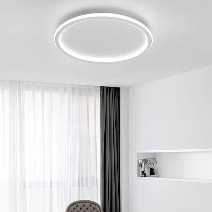 Modern Ultra-thin Round Ceiling Light | LED Lighting Solution | Aluminum & Iron | 30-78cm | Brick by Brick London 16