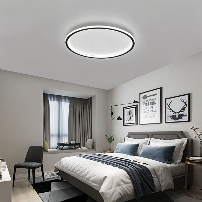 Modern Ultra-thin Round Ceiling Light | LED Lighting Solution | Aluminum & Iron | 30-78cm | Brick by Brick London 18