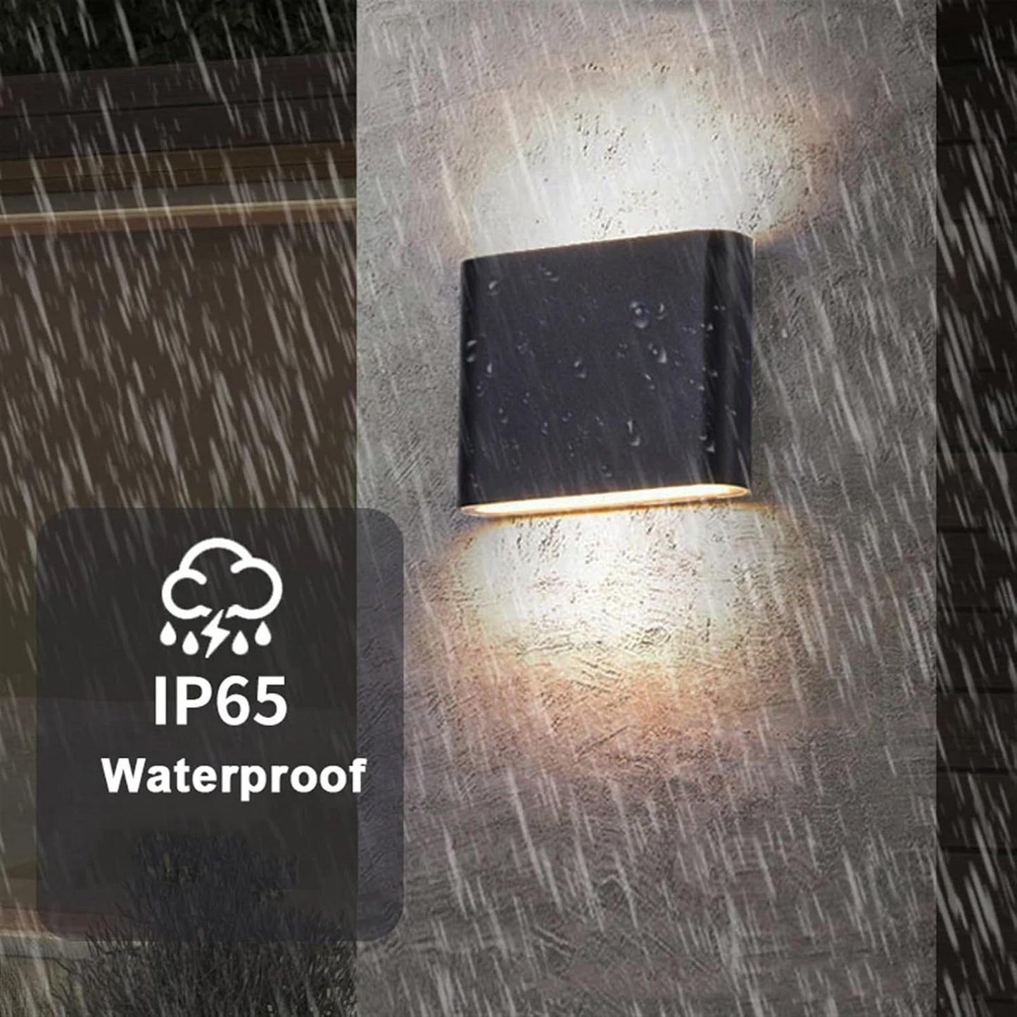 Modern Waterproof Outdoor Wall Light | Energy-Efficient LED Sconce | Dual-Light Effect | Aluminum | Brick by Brick London 1