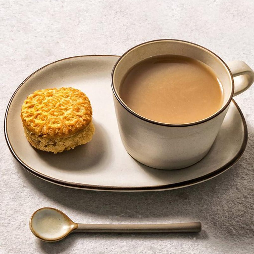 Mug Set – Stoneware – Cup Diameter: 5 inches – Ideal for Coffee and Snacks 1