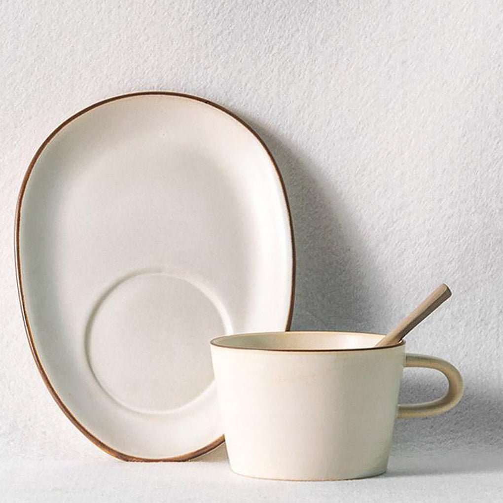 Mug Set – Stoneware – Cup Diameter: 5 inches – Ideal for Coffee and Snacks 2