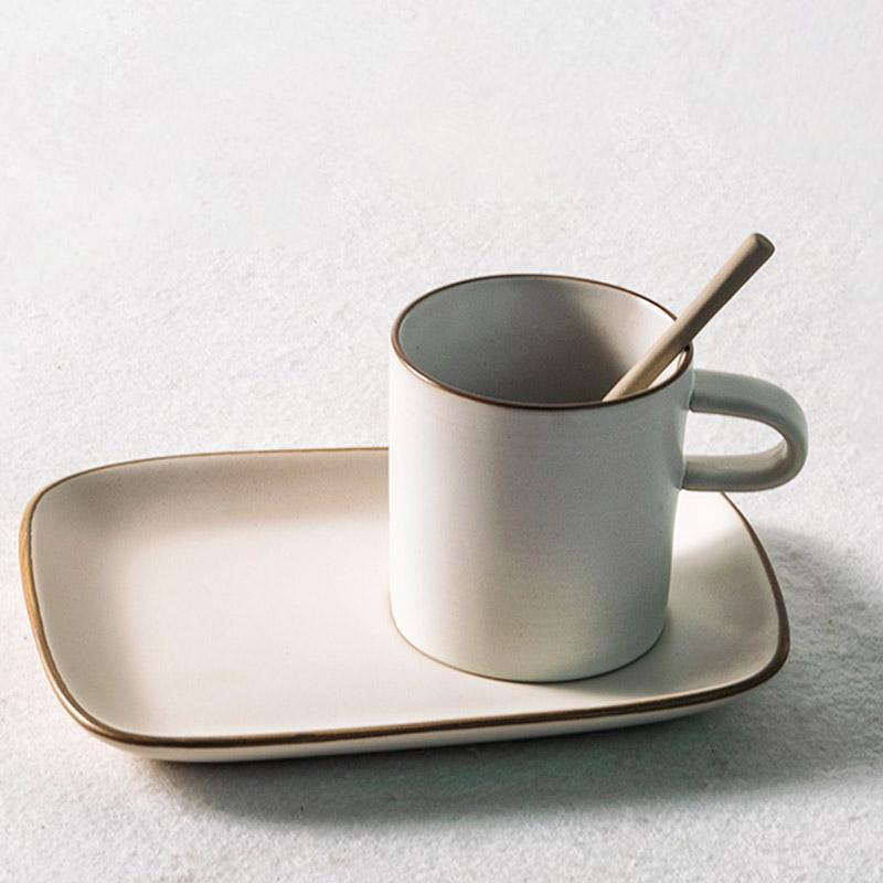 Mug Set – Stoneware – Cup Diameter: 5 inches – Ideal for Coffee and Snacks 3