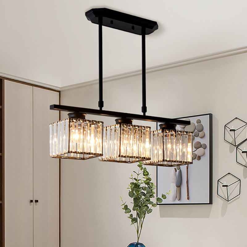 Nordic Multi-Head Chandelier | Modern Glass Island Lamp | Adjustable Height | 3-4 Lights | Brick by Brick London 0
