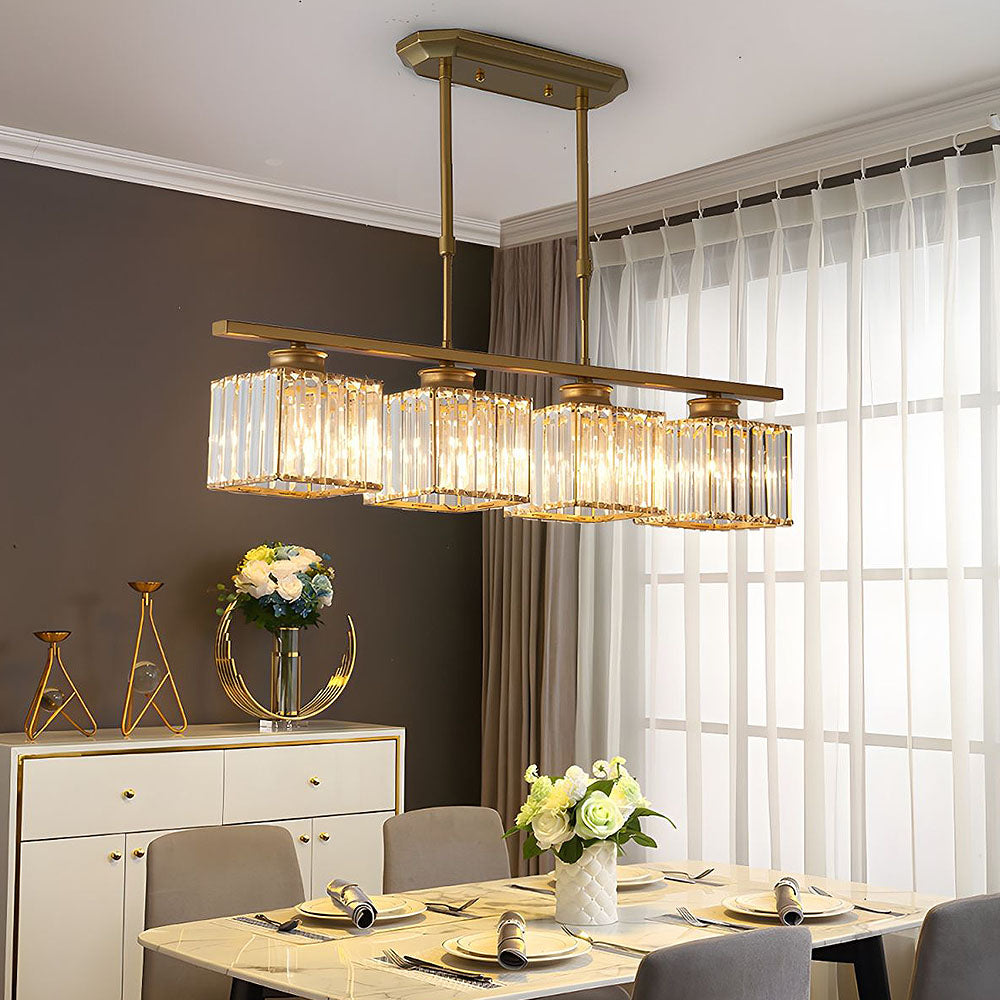 Nordic Multi-Head Chandelier | Modern Glass Island Lamp | Adjustable Height | 3-4 Lights | Brick by Brick London 10