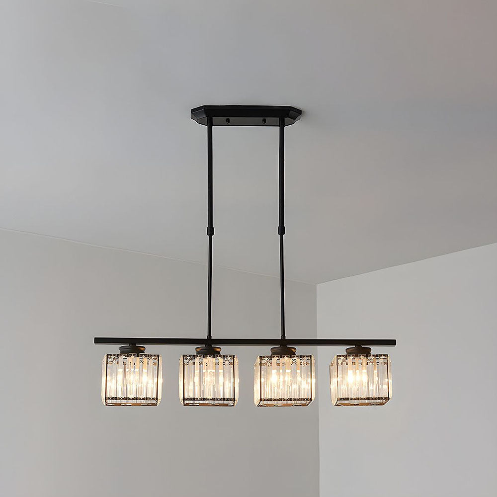 Nordic Multi-Head Chandelier | Modern Glass Island Lamp | Adjustable Height | 3-4 Lights | Brick by Brick London 2