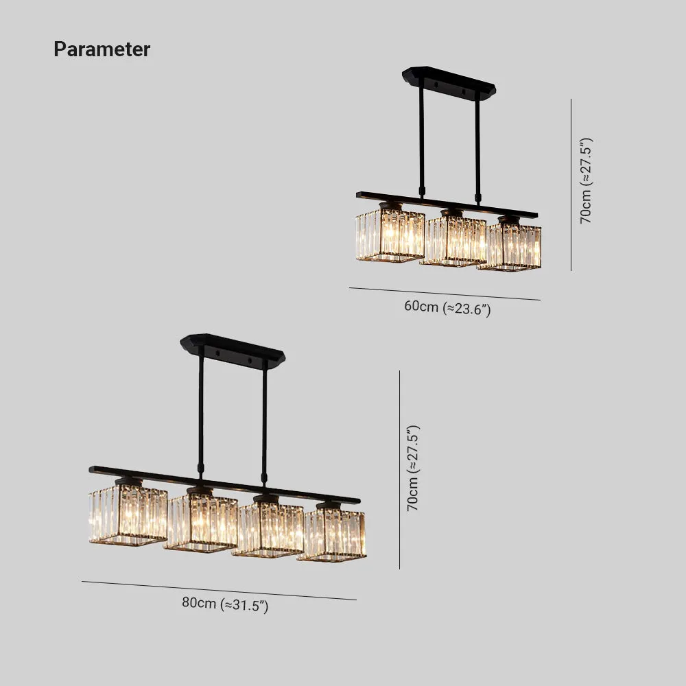 Nordic Multi-Head Chandelier | Modern Glass Island Lamp | Adjustable Height | 3-4 Lights | Brick by Brick London 7