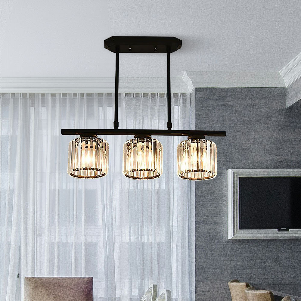 Nordic Multi-Head Chandelier | Modern Glass Island Lamp | Adjustable Height | 3-4 Lights | Brick by Brick London 8
