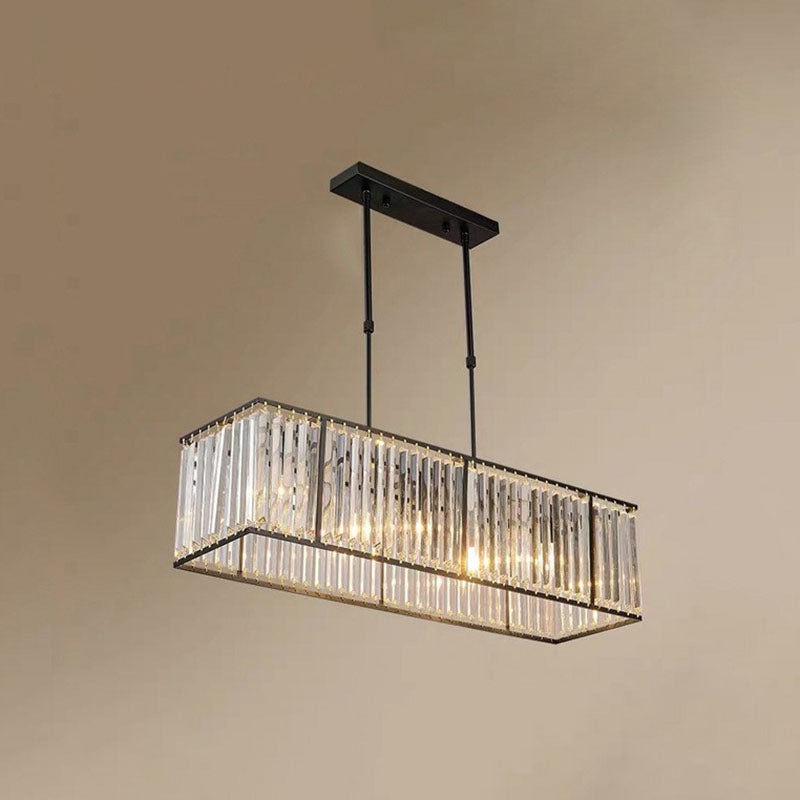 Nordic Simple Crystal Chandelier Light | Elegant Living Room Lighting | Iron & Crystal | 3-4 Light Options | Brick by Brick London 4