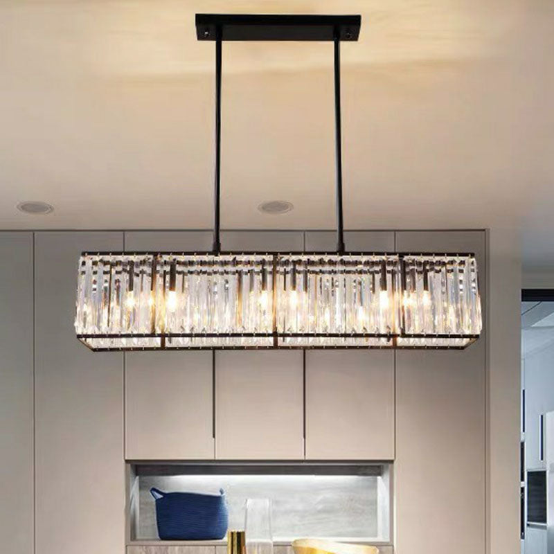 Nordic Simple Crystal Chandelier Light | Elegant Living Room Lighting | Iron & Crystal | 3-4 Light Options | Brick by Brick London 5
