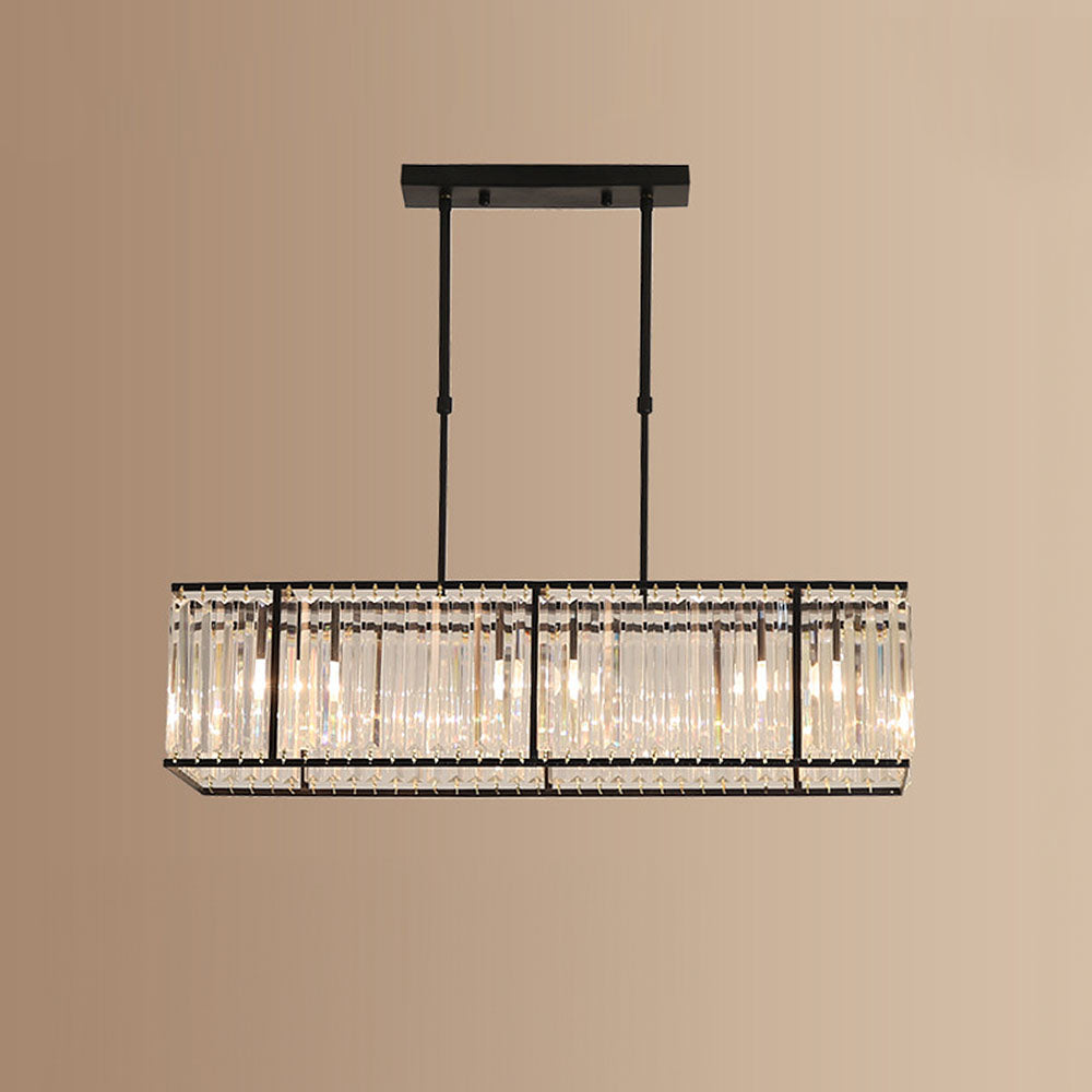 Nordic Simple Crystal Chandelier Light | Elegant Living Room Lighting | Iron & Crystal | 3-4 Light Options | Brick by Brick London 6