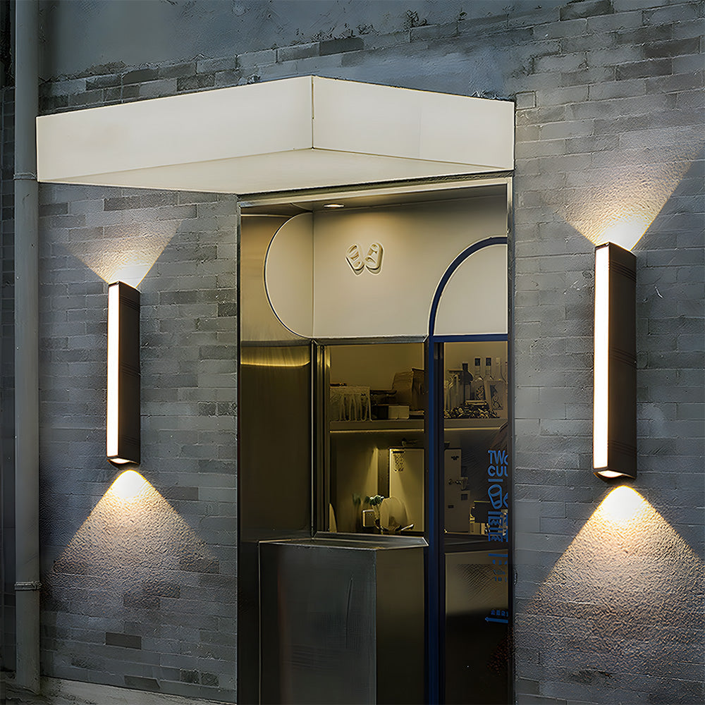 Outdoor Wall Light – Aluminum and Acrylic – Height: 8.3 inches – Waterproof LED for Gardens and Entryways 4