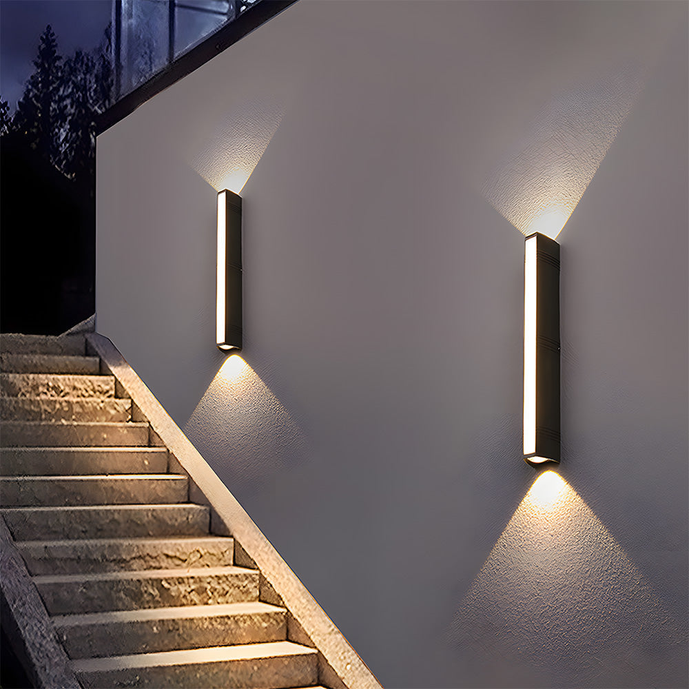 Outdoor Wall Light – Aluminum and Acrylic – Height: 8.3 inches – Waterproof LED for Gardens and Entryways 5