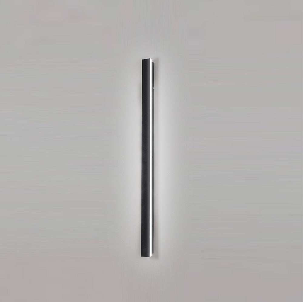Outdoor Wall Light – Black Acrylic and Metal – Height: 11.8 to 47.2 inches – IP65 Weather-Resistant LED for Patios and Gardens 0