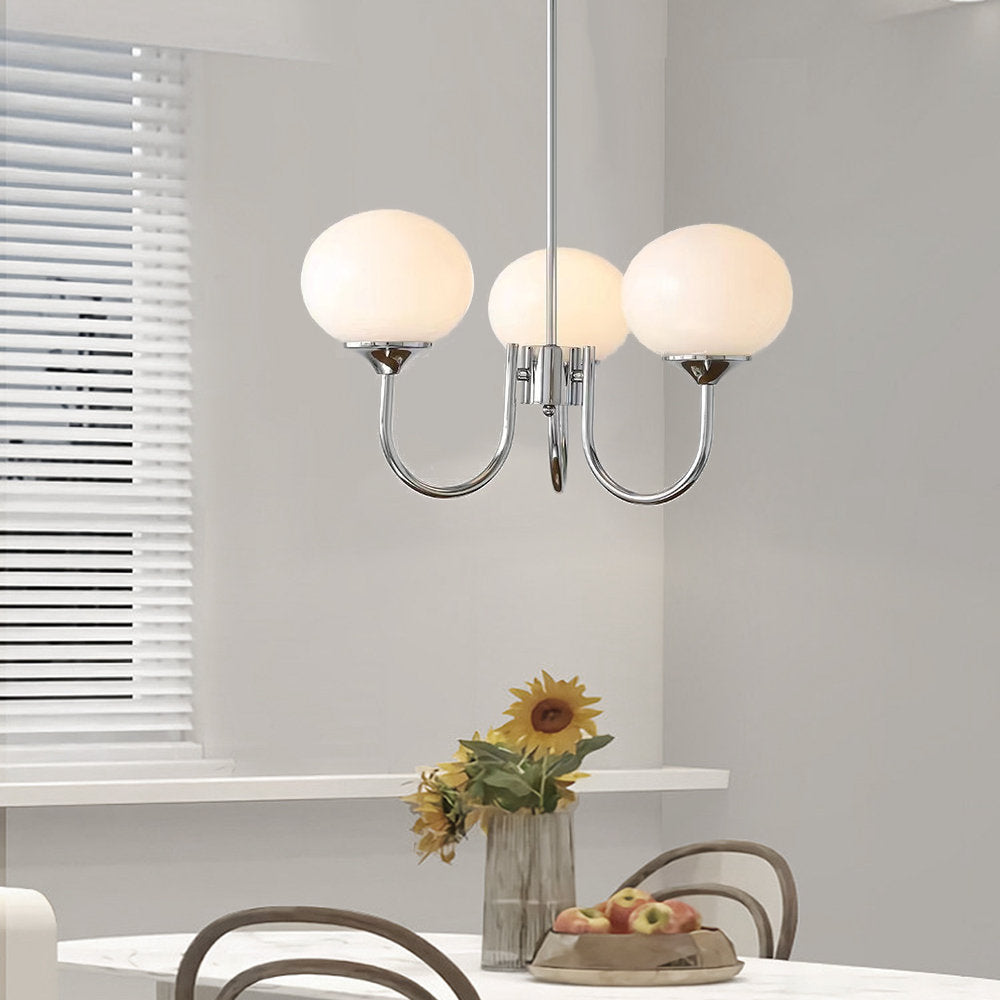 Pendant Light – Pink Glass Shades – Diameter: 19.7 inches – Elegant Kitchen Pendant Lighting 18